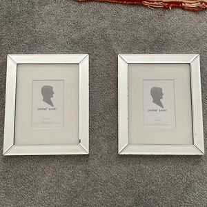 Two West Elm Mirrored Frames